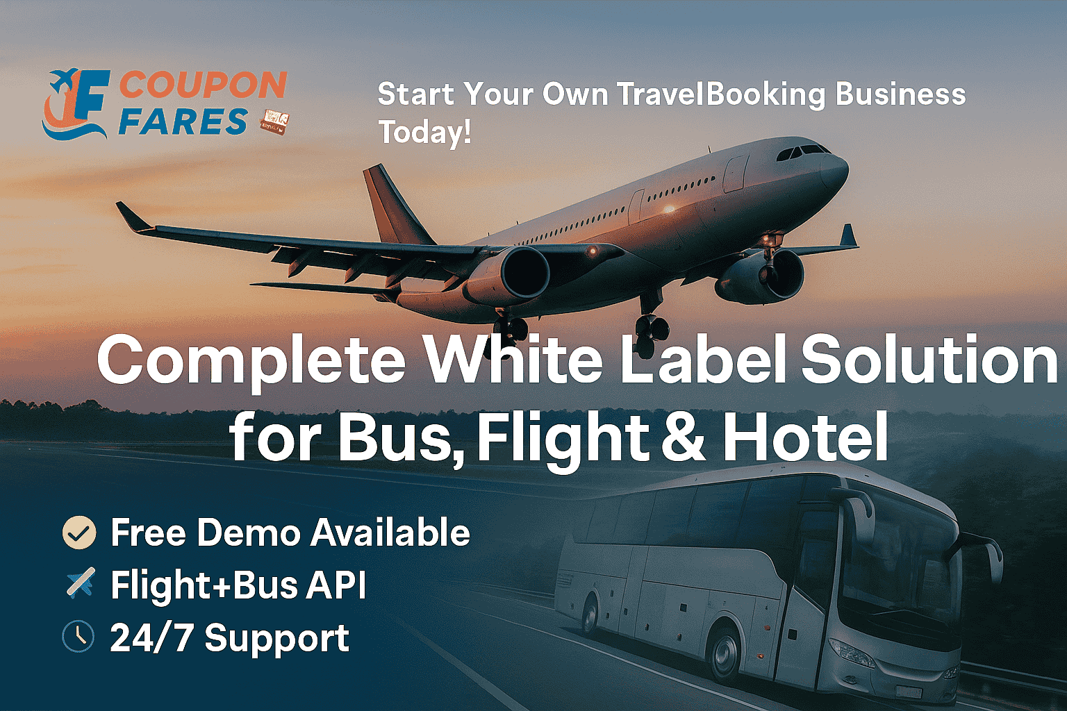 White Label Travel Portal for Flight ,Hotel and Bus Booking| CouponFares 
